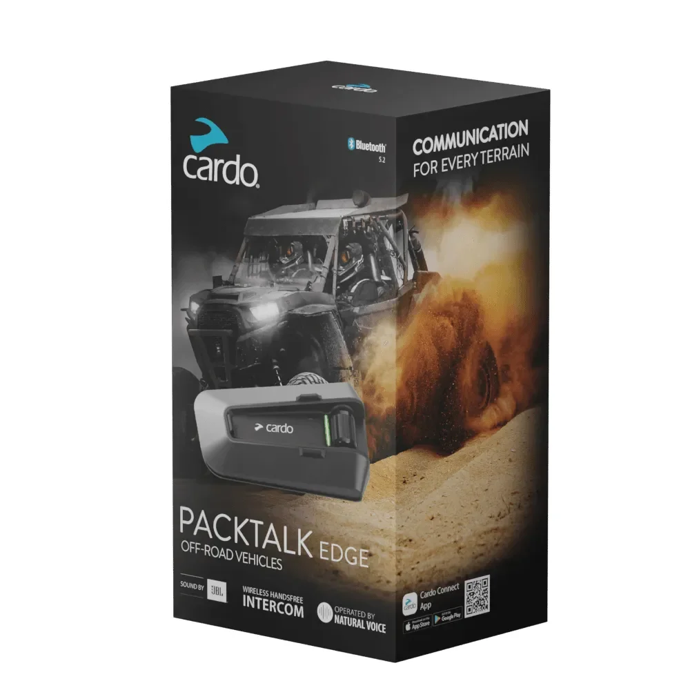Intercomunicador Cardo Packtalk Edge Unitário Off Road - Spinelli Intercomunicador Cardo Packtalk Edge Unitário Off Road - Spinelli